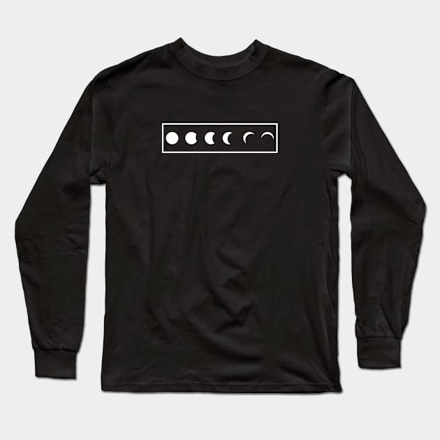 Phases of Moon By Minimal DM Long Sleeve T-Shirt by Minimal DM